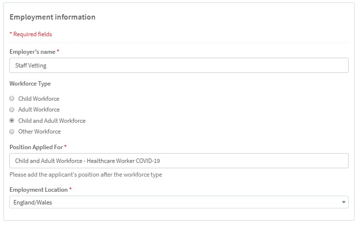 enhanced dbs check application form download